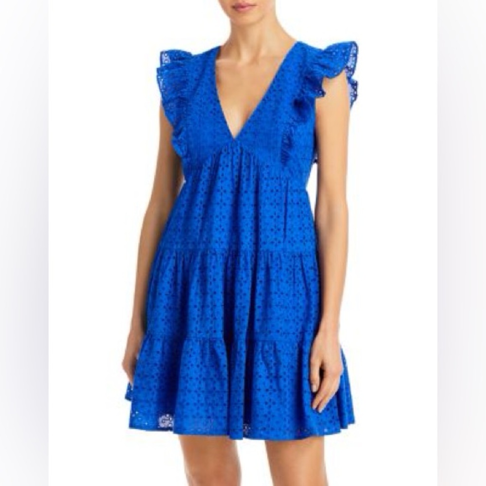Aqua Blue Eyelet Dress